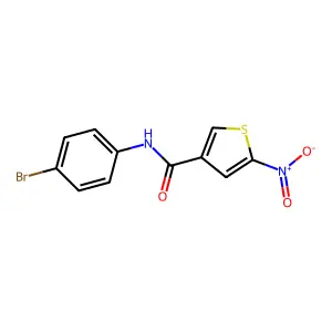 N-(4-溴苯基)-5-硝基-3-噻吩甲酰胺 structure