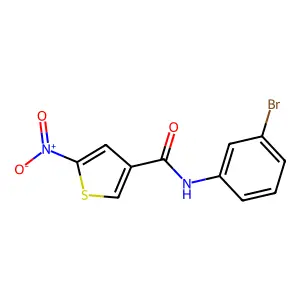 N-(3-溴苯基)-5-硝基-3-噻吩甲酰胺 structure