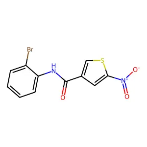 N-(2-溴苯基)-5-硝基-3-噻吩甲酰胺 structure