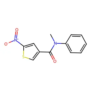 N-甲基-5-硝基-N-苯基-3-噻吩甲酰胺 structure