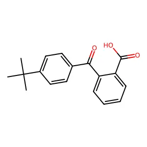 2-(4-(1,1-二甲基乙基)苯甲酰)苯甲酸 structure