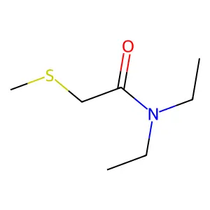N,N-二乙基-2-甲硫基乙酰胺 structure