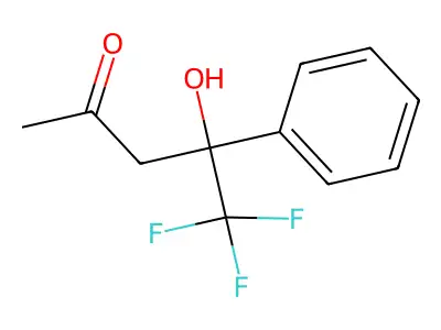 5,5,5-Trifluoro-4-hydroxy-4-phenylpentan-2-one structure