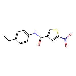 N-(4-乙基苯基)-5-硝基-3-噻吩甲酰胺 structure