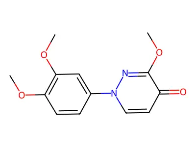 4(1H)-Pyridazinone, 1-(3,4-dimethoxyphenyl)-3-methoxy- structure