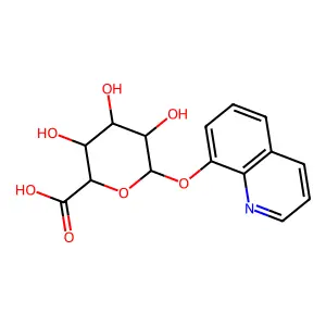 8-Hydroxyquinoline glucuronide structure
