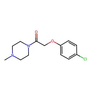 2-(4-Chlorophenoxy)-1-(4-methylpiperazin-1-yl)ethanone structure