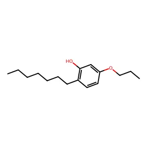 Phenol, 2-heptyl-5-propoxy- structure