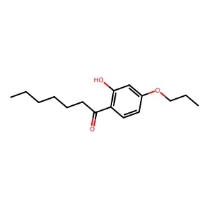 Heptanophenone, 2'-hydroxy-4'-propoxy- structure