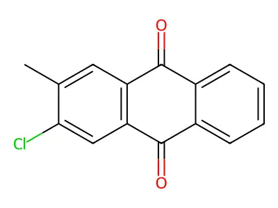 2-Chloro-3-methylanthracene-9,10-dione structure