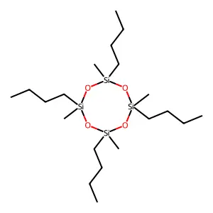 2,4,6,8-Tetrabutyl-2,4,6,8-tetramethylcyclotetrasiloxane structure