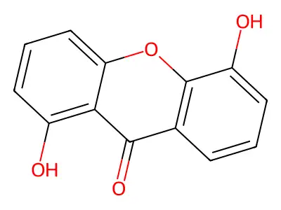 1,5-Dihydroxyxanthone structure