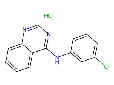 N-(3-chlorophenyl)quinazolin-4-amine Hydrochloride structure