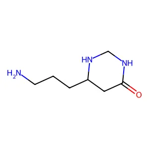 6-(3-Aminopropyl)-1,3-diazacyclohexan-4-one structure