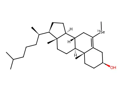 6-Selenomethylcholesterol structure