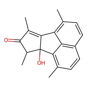 6b,7-Dihydro-6b-hydroxy-1,6,7,9-tetramethyl-8H-cyclopent[a]acenaphthylen-8-one structure