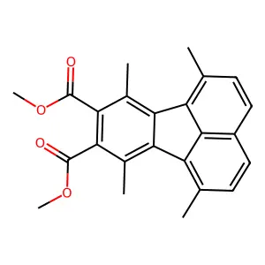 Dimethyl 1,6,7,10-tetramethylfluoranthene-8,9-dicarboxylate structure