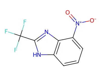 Benzimidazole, 4-nitro-2-(trifluoromethyl)- structure