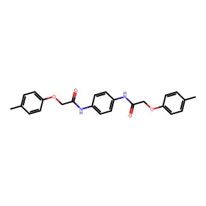 2-(4-methylphenoxy)-N-[4-[[2-(4-methylphenoxy)acetyl]amino]phenyl]acetamide structure