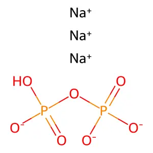 焦磷酸三钠 structure