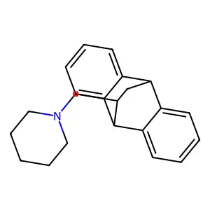 9,10-Ethanoanthrecene, 9,10-dihydro-11-(piperidinomethyl)- structure