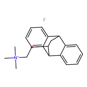 9,10-Ethanoanthracene, 9,10-dihydro-11-(2-(dimethylamino)ethyl)-, methiodide structure