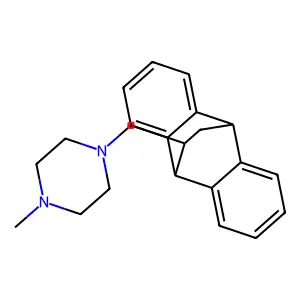 9,10-Ethanoanthracene, 9,10-dihydro-11-(4-methyl-1-piperazinylmethyl)- structure