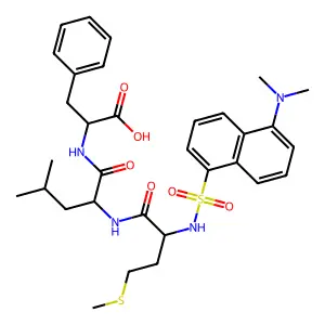 N-dansylmethionyl-leucyl-phenylalanine structure