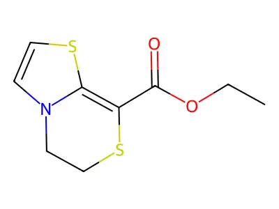 Thiazolo(2,3-c)(1,4)thiazine-8-carboxylic acid, 5,6-dihydro-, ethyl ester structure