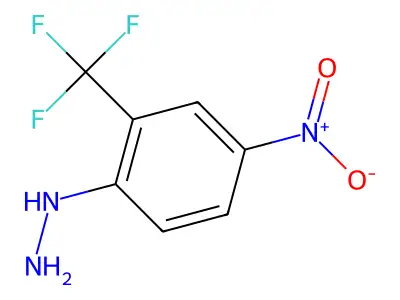 [4-Nitro-2-(trifluoromethyl)phenyl]hydrazine structure