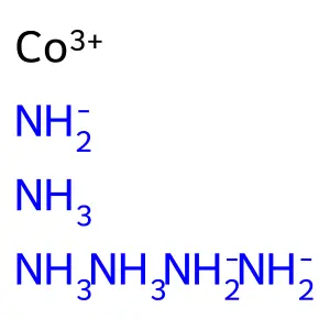 Hexaamminecobalt(3+) structure