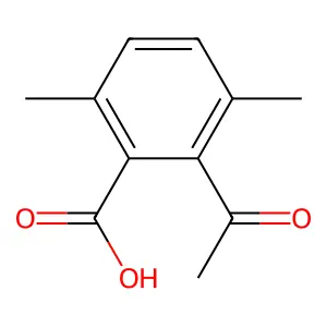 2-Acetyl-3,6-dimethylbenzoic acid structure