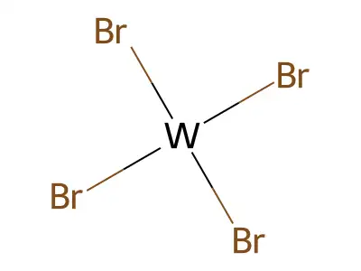 四溴化钨 structure