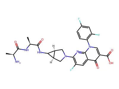 Alatrofloxacin mesylate structure