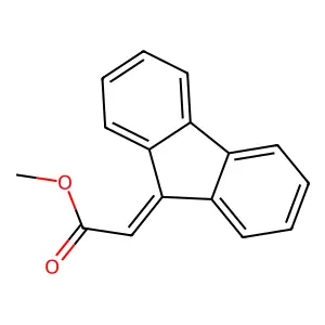 Methyl 9-fluorenylideneacetate structure