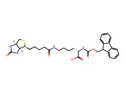 Fmoc-Lys(biotinyl)-OH structure