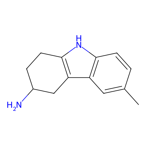 6-methyl-2,3,4,9-tetrahydro-1H-carbazol-3-amine structure