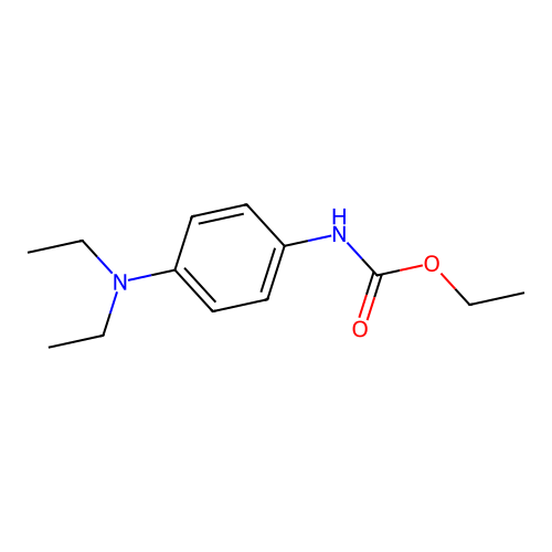 Ethyl 4-(diethylamino)phenylcarbamate structure