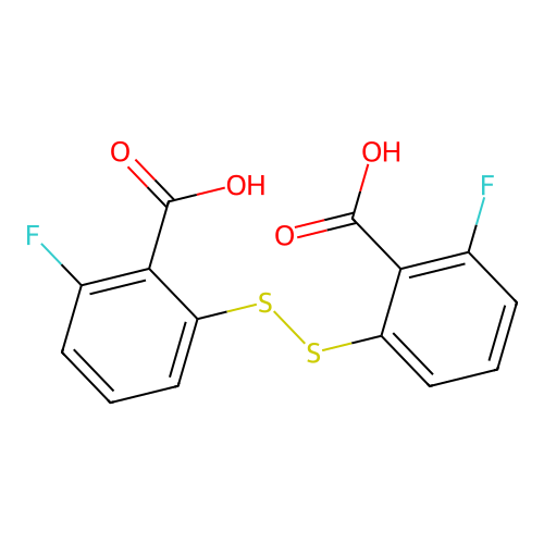 2,2'-Dithiobis(6-fluorobenzoic Acid) structure