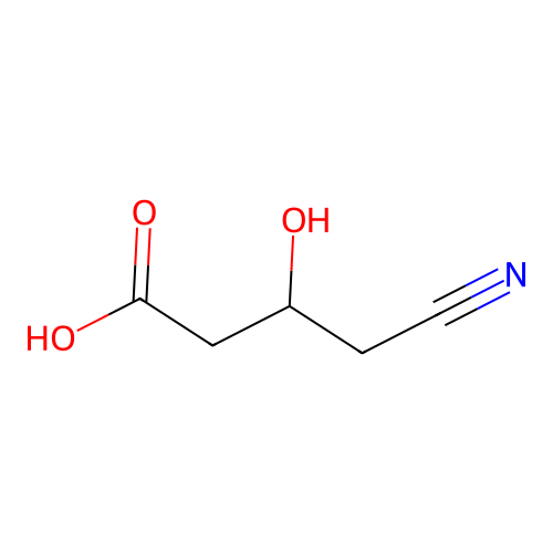 4-Cyano-3-hydroxybutanoic acid structure