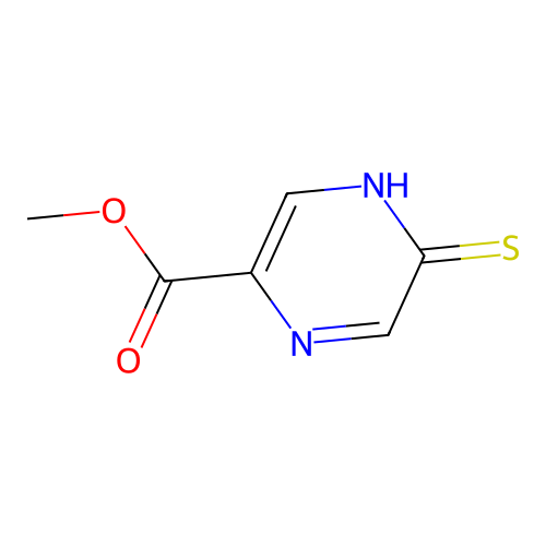 Pyrazinecarboxylic acid, 4,5-dihydro-5-thioxo-, methyl ester (9CI) structure