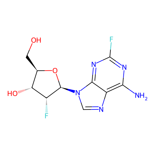 9-(2'-Deoxy-2'-fluoro-b-D-ribofuranosyl)-2-fluoroadenine structure