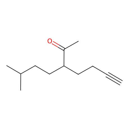 3-(3-Methylbutyl)hept-6-yn-2-one structure