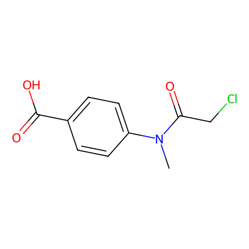 N-Methyl-4-(2-chloroacetamido)benzoic acid structure