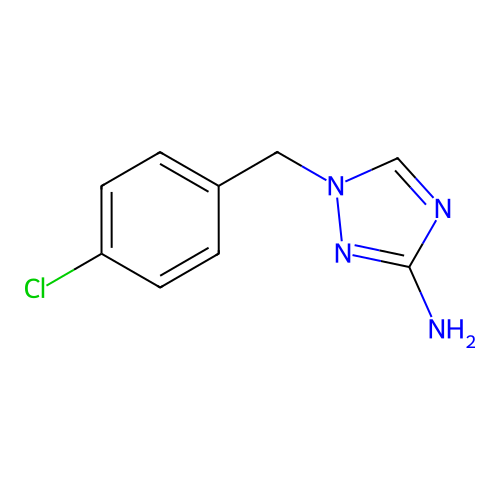 1-(4-chlorobenzyl)-1H-1,2,4-triazol-3-amine structure