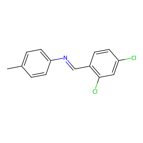 N-[(E)-(2,4-Dichlorophenyl)methylidene]-4-methylaniline structure