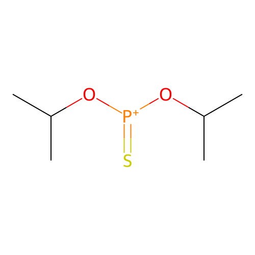 Di(propan-2-yloxy)-sulfanylidenephosphanium structure