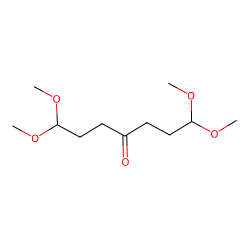 1,1,7,7-Tetramethoxyheptan-4-one structure