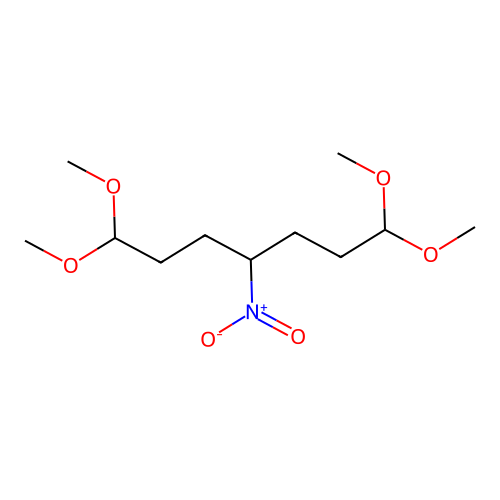 1,1,7,7-Tetramethoxy-4-nitroheptane structure