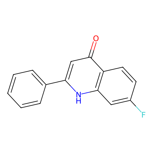 7-Fluoro-2-phenyl-4-quinolone structure